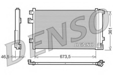 Радіатор кондиціонера Fiat Denso DCN09084 (фото 1)