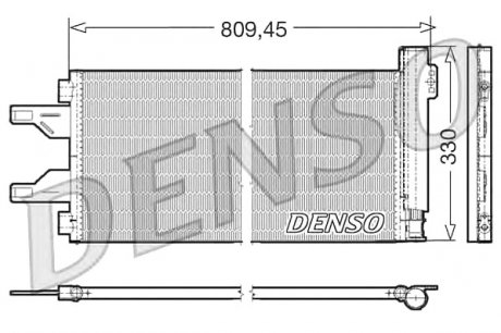 Радіатор кондиціонера Fiat Denso DCN07050 (фото 1)