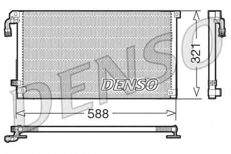 Радіатор кондиціонера Citroen Denso DCN07004 (фото 1)