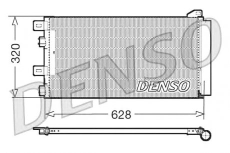 Радіатор кондиціонера Bmw Denso DCN05101 (фото 1)