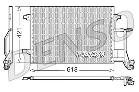 Радіатор кондиціонера Volkswagen Denso DCN02013 (фото 1)