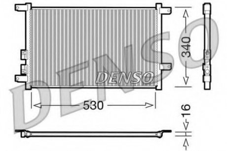 Радіатор кондиціонера Alfa romeo Denso DCN01011 (фото 1)