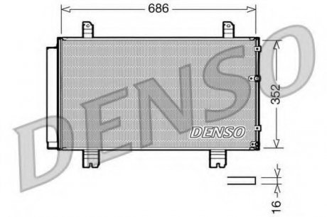 Радіатор кондиціонера Lexus Denso DCN51002 (фото 1)