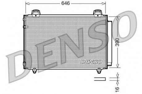 Конденсатор, кондиционер Denso DCN50024 (фото 1)