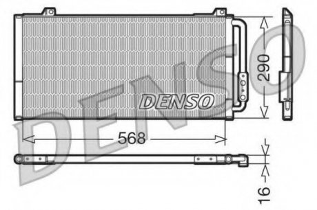 Радіатор кондиціонера Rover group Denso DCN24001 (фото 1)