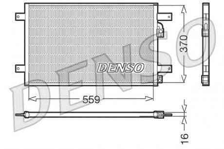 Радіатор кондиціонера Ford Denso DCN32014 (фото 1)