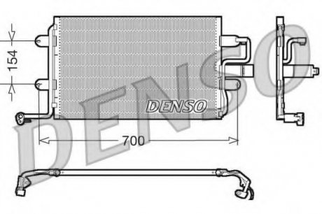 Радіатор кондиціонера Volkswagen Denso DCN32017 (фото 1)