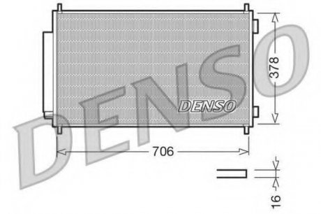 Радіатор кондиціонера Honda Denso DCN40002 (фото 1)