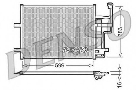 Радіатор кондиціонера Mazda Denso DCN44003 (фото 1)