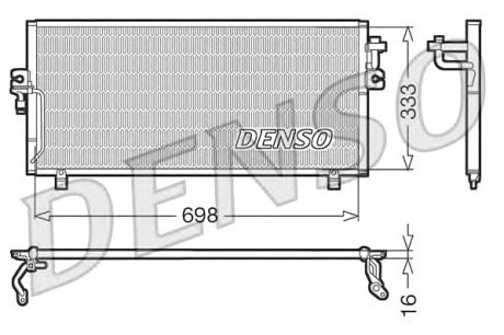 Радіатор кондиціонера Nissan Denso DCN46010 (фото 1)