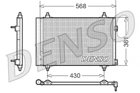 Конденсер кондиціонера Denso DCN07008 (фото 1)
