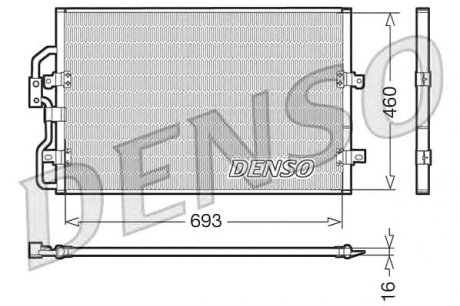 Радіатор кондиціонера Citroen Denso DCN07040 (фото 1)