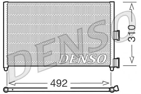 Радіатор кондиціонера Fiat Denso DCN09071 (фото 1)