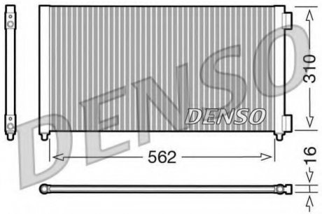 Конденсатор, кондиціонер Denso DCN09102 (фото 1)