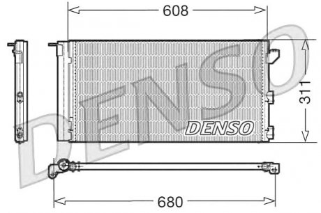 Радіатор кондиціонера Fiat Denso DCN09105 (фото 1)