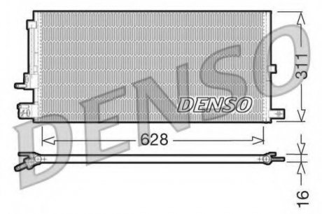 Конденсатор, кондиционер Denso DCN11007 (фото 1)