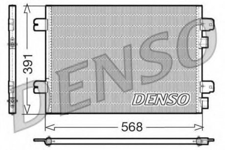 Радіатор кондиціонера Renault Denso DCN23011 (фото 1)