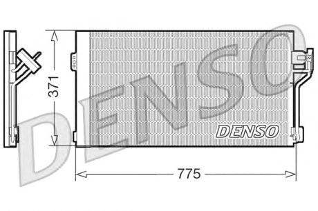Радіатор кондиціонера Mercedes Benz Denso DCN17050 (фото 1)