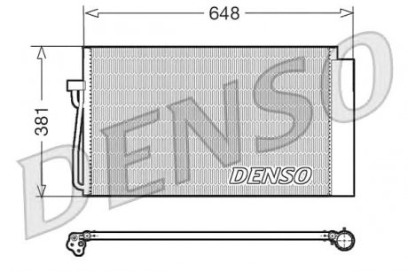 Конденсатор, кондиционер Denso DCN05017 (фото 1)