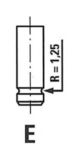 Клапан випускний OPEL 4465/RCR EX FRECCIA R4465/RCR (фото 1)