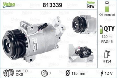 Компрессор кондиционера Valeo 813339 (фото 1)