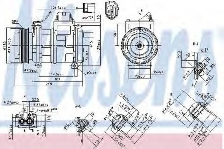 Компресор кондиционера NISSENS 89147 (фото 1)