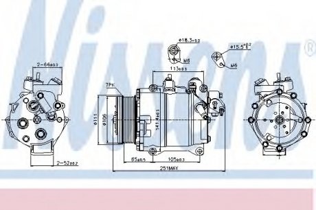 Компрессор кондиционера NISSENS 89245 (фото 1)