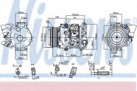 Компресор кондиционера NISSENS 890142 (фото 1)