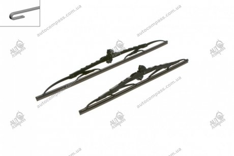 Комплект склоочисників / каркасні / 500 • 400 мм. / Bosch 3397001361