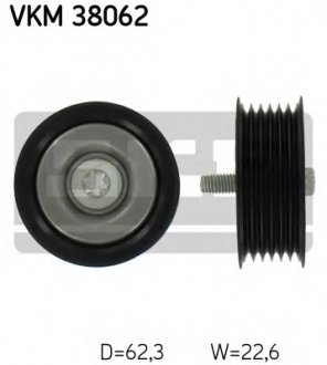 Ролик модуля натягувача ременя MERCEDES-BENZ S-CLASS (W221) S 500 (вир-во) SKF VKM38062 (фото 1)