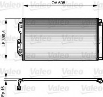 Радіатор кондиціонера Valeo 814191 (фото 1)