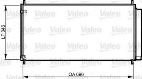 Радіатор кондиционера Valeo 814205