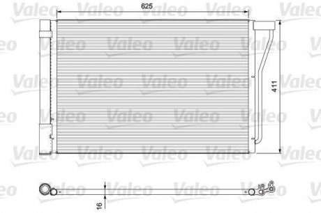 Радиатор кондиционера Valeo 814388 (фото 1)