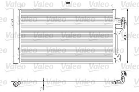 Радиатор кондиционера PHC Valeo 814391 (фото 1)