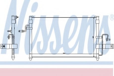 Радиатор кондиционера NISSENS 94414 (фото 1)