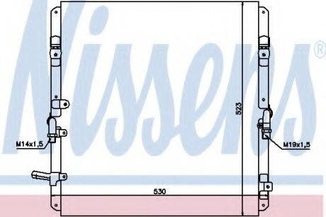 Радіатор кондиціонераTOYOTA LAND CRUISER (J100) 98-07,Land Cruiser 100 98-07 NISSENS 94053 (фото 1)