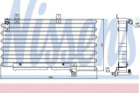 Радіатор кондиционера NISSENS 94000