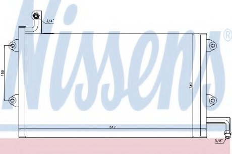 Радиатор кондиционера NISSENS 94164 (фото 1)