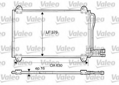 Радиатор кондиционера Valeo 816891 (фото 1)