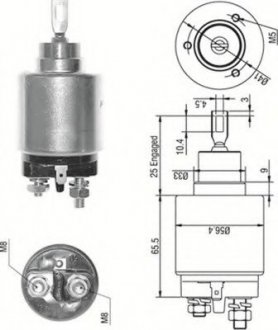 Тяговое реле, стартер Magneti Marelli 940113050273 (фото 1)