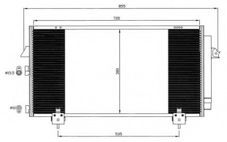 Радиатор кондиционера NRF 35381 (фото 1)