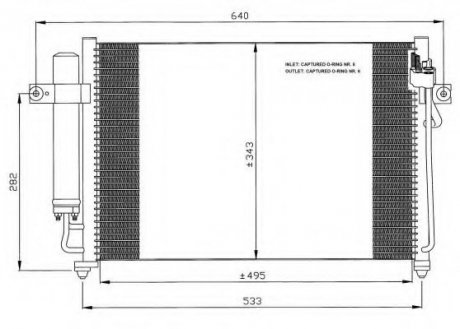 Радіатор кондиционера NRF 35475