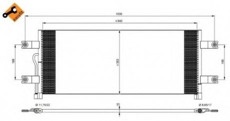 Радиатор кондиционера NRF 350075