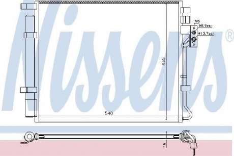 Радіатор кондиціонера NISSENS 940594 (фото 1)