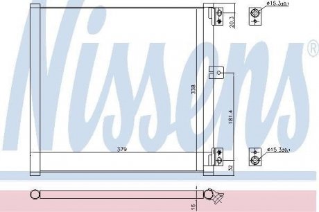 Радиатор кондиционера NISSENS 940704