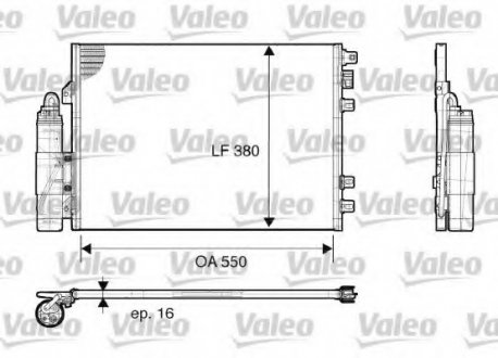 Радіатор кондиціонера Renault Valeo 817661 (фото 1)
