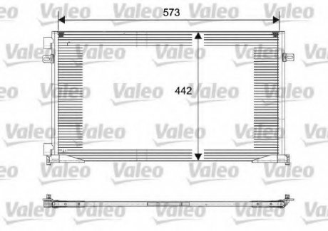 Радіатор кондиціонера Opel Valeo 817644 (фото 1)