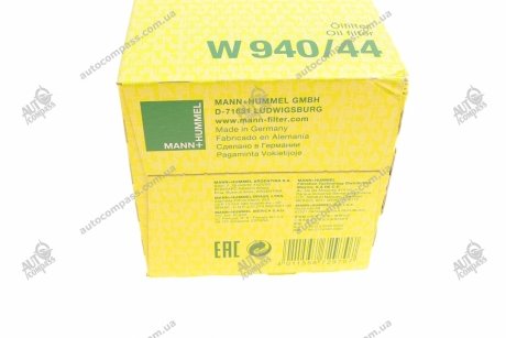 Фильтр масляный MANN W940/44