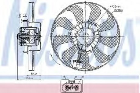 Вентилятор радиатора NISSENS 85684 (фото 1)