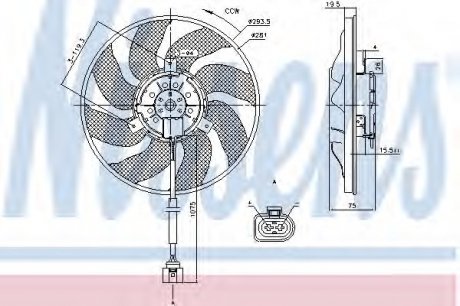 Вентилятор охолодження двигуна NISSENS 85806 (фото 1)